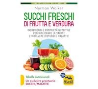 Succhi freschi di frutta e verdura. Ingredienti e proprietà nutritive per migliorare la salute e risolvere disturbi e malattie
