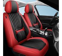Succpov Housses de siège de voiture universelles en cuir pour Citroën C4 Toyota Auris MG ZS Mustang Kadjar Napa 5 places - Ensemble de protection complète