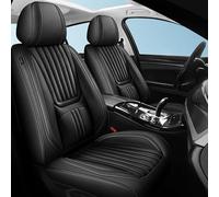 Succpov Housses de siège de voiture universelles en cuir pour Citroën C4 Toyota Auris MG ZS Mustang Kadjar Napa 5 places - Ensemble de protection complète