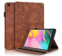 Succtop Coque Galaxy Tab A 2019 10.1"Case Housse en Cuir PU Flip Stand Portefeuille Tablet Etui Coque de Protection avec Fente Carte pour Samsung Galaxy Tab A 2019 10.1 Pouce SM-T510/SM-T515Marron