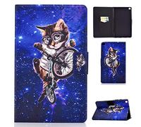Succtop Coque Galaxy Tab A7 10.4" 2022/2020,PU Cuir Cover Housse de Protection Tablette Samsung Tab A7 Porte-Crayons Portefeuille Portefeuille Étui Samsung Tab A7 T500/T509/T505/T507,Space Chat