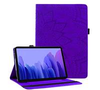 Succtop Coque Galaxy Tab A7 10.4" 2022/2020,PU Cuir Cover Housse de Protection Tablette Samsung Tab A7 Porte-Crayons Portefeuille Étui pour Samsung Galaxy Tab A7 T500/T509/T505/T507,Violet