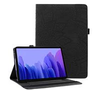 Succtop Coque Galaxy Tab A7 10.4" 2022/2020,PU Cuir Cover Housse de Protection Tablette Samsung Tab A7 Porte-Crayons Portefeuille Étui pour Samsung Galaxy Tab A7 T500/T509/T505/T507,Noir