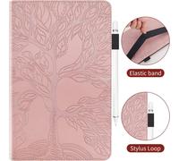 Succtop Coque Galaxy Tab A7 10.4"" 2022/2020,Pu Cuir Cover Housse De Protection Tablette Samsung Tab A7 Porte-Crayons Portefeuille Tablet Étui Samsung Galaxy Tab A7 T500/T509/T505/T507/T503,Or Rose