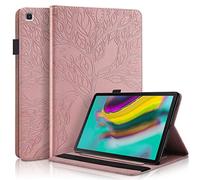 Succtop Coque Galaxy Tab S5e 10.5 Pouces Etui Cuir PU Flip Portefeuille Housse Stand Coque avec Supporter Fonction für Samsung Galaxy Tab S5e 10.5" SM-T720 Sm-T725 2019 Or Rose