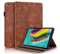 Succtop Coque Galaxy Tab S5e 10.5 Pouces Etui Cuir PU Flip Portefeuille Housse Stand Coque avec Supporter Fonction für Samsung Galaxy Tab S5e 10.5" SM-T720 Sm-T725 2019 Marron