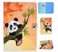 Succtop Coque Huawei Mediapad T5 10 Etui en Cuir PU Flip Cover Portefeuille Stand Housse de Tablette avec Fente Carte et Porte-Stylo pour Huawei Mediapad T5 10.1 Pouces 2018 Panda