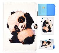 Succtop Coque iPad 2019 10.2" Etui iPad Pro/iPad Air 3 10.5 Pouce Housse Cuir PU Flip Cover Stand Veille/Réveil Auto Coque Etui pour iPad 7a Generation/iPad Pro 10.5"/iPad Air 3 Panda