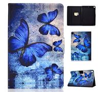 Succtop Coque iPad 2019/2020 7./8. Génération/iPad Pro/iPad Air3 Etui Cuir PU Flip Housse Stand Cover Veille/Réveil Auto pour iPad 10.2"/iPad Pro 2017 10.5"/iPad Air3 Papillon Rétro