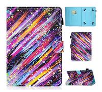 Succtop Coque pour 10 Pouces Tablette Universelle, Cuir Housse Portefeuille Porte-crayons Tablette Étui Fire HD 10, Huawei MediaPad T3/T5 10, Fusion5 10.1, Galaxy Tab A 10.1/Tab E 9.6, Lenovo Tab 3 10.1Autre Tablette 9.5-10.5",Météore