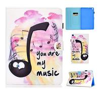 Succtop Coque Samsung Tab S5e Housse Tablette Cuir PU Portefeuille Cover Fonction de Veille/Réveil Auto Etui Protection pour Samsung Galaxy Tab S5e 10.5 Pouce SM-T720/SM-T725 2019 Musique