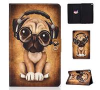 Succtop Étui pour Samsung Galaxy Tab S6 Lite 10,4 Pouces SM-P610 / SM-P615 Housse Coque avec Support Fonction Utlra Fin Coque Étui avec Fentes pour Cartes Magnétique pour Tablette Chien