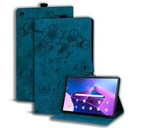Succtopy Coque Lenovo Tab M10 3rd Gen 10.1 Pouces 2022,PU Cuir Cover Tablette Housse de Protection Porte-Crayons Portefeuille Tablet Étui Lenovo Tab M10 3rd Gen 10.1" 2022 TB-328FU/TB-328XU,Bleu Royal