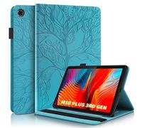 Succtopy Coque Lenovo Tab M10 Plus 3ème Génération 10.6 Pouces 2022,PU Cuir Cover Tablette Housse de Protection,Porte-Crayons Portefeuille Tablet Étui Lenovo Tab M10 Plus 3rd Gen TB125/TB128,Bleu