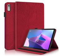 Succtopy Coque Lenovo Tab P11 2nd Gen 11.5 Pouces 2022 TB350FU/TB350XU PU Cuir Cover Tablette Housse de Protection Porte-Crayons Portefeuille Tablet Étui Lenovo Tab P11 2ème Génération 2022 - Rouge