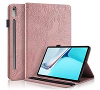 Succtopy Coque Lenovo Tab P11 Pro 2nd Gen 11.2" 2022 - Housse de Protection PU Cuir Avec Porte-Crayons et Portefeuille Pour Tablette TB132FU/TB138FC - Rose Gold