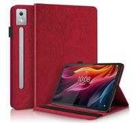 Succtopy Coque pour Lenovo Idea Tab Pro 12.7 Pouces 2025 TB-373FU TB-375FC Housse de Protection avec Porte-Pencil Étui à Rabat avec Support Fonction pour Lenovo Idea Tab Pro 12.7" 2025 Rouge