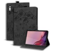 Succtopy Coque pour Lenovo Tab M9 HD 9 Pouces TB310FU 2023 PU Cuir Cover Tablette Housse de Protection Porte-Crayons Portefeuille Tablet Étui pour Lenovo Tab M9 HD 2023 9 Pouces Noir