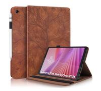 Succtopy Coque pour Lenovo Tab One 8.7 Pouces 2025 PU Folio Housse de Protection avec Porte-Pencil Poche Carte Étui à Rabat avec Support Fonction pour Lenovo Tab One 8.7 Pouces 2025 Marron