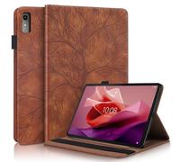 Succtopy Coque pour Lenovo Tab P12 12.7 Pouces 2023 - Étui en PU Cuir avec Porte-Crayons et Portefeuille - Housse de Protection pour Tablette - Marron