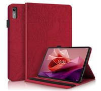 Succtopy Coque pour Lenovo Tab P12 12.7 Pouces 2023 PU Cuir Cover Tablette Housse de Protection Lenovo Tab P12 2023 Porte-Crayons Portefeuille Tablet Étui Lenovo Tab P12 12.7" 2023 Rouge