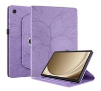 Succtopy Coque pour Samsung Galaxy Tab A11+/A11 Plus 11 Pouces 2025 SM-X230 SM-X235 SM-X236B Étui Support Rotatif à 360 Degrés PU Cuir Housse de Protection avec Porte-Pencil Violet