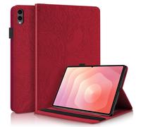 Succtopy Coque pour Samsung Galaxy Tab S11 Ultra 2025 14.6 Pouces SM-X930 SM-X936 Housse de Protection avec Porte-Pencil Étui à Rabat avec Support Fonction pour Galaxy Tab S11 Ultra 14.6" Rouge