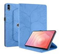Succtopy Coque pour Samsung Galaxy Tab S11 Ultra 2025 14.6" SM-X930 SM-X936 Étui Support Rotatif à 360 Degrés PU Cuir Housse de Protection avec Porte-Pencil pour Galaxy Tab S11 Ultra Bleu