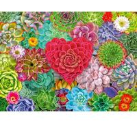 Ravensburger Puzzle Succulent Love – 500 pièces – design apaisant – matériaux certifiés FSC