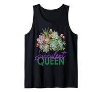 Succulent Queen, Mignonne Plante succulente pour Les Amoureux des Plantes, jardinière Débardeur