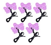 Sucette à Mâcher Sensorielle, Gomme de Massage à Bord perlé Pendentif Doux pour la Peau Sucette à Mâcher Soulage l'enflure (Violet)