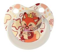 Sucette adulte grande taille pour l'anxiété : mignon Paci grand bouclier pour dormir - Jouets d'autisme en silicone avec étui blanc
