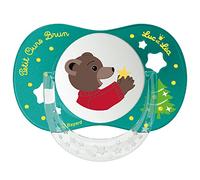 Sucette Anatomique avec anneau Petit Ours Brun Noël x1 6 à 18 mois Luc Et Lea