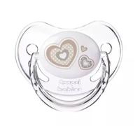 Sucette anatomique en silicone Canpol Newborn Baby pour les bébés de 6 à 18 mois 22/566 beige
