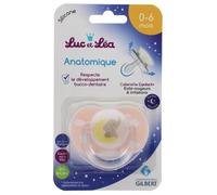 Sucette Anatomique Nuit Phosphoréscente Elephant Rose 0-6 Mois De Luc Et Léa