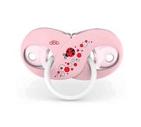 Sucette avec cache de protection dBb Remond - téterelle en caoutchouc - rose