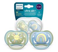 Sucette bébé 0 6 mois - Philips Avent - Ultra Air SCF085 58 - Silicone orthodontique sans BPA