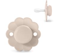 Sucette Bébé 0/6 Mois,Sucette Ronde Avec Tétine Symétrique Sx Pro En Silicone,Tétine Réversible,Plate,Flexible,Respecte Le Développement Buccodentaire,Sucette Nouveau-Né,Wonder Mauve