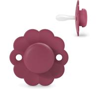 Sucette Bébé 6/18 Mois,Sucette Ronde Avec Tétine Symétrique Sx Pro En Silicone,Tétine Réversible,Plate Et Flexible,Respecte Le Développement Buccodentaire,Wonder Magenta