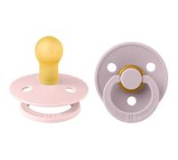 Sucette bébé - BIBS - Colour - Embout rond - Pack de 2 - Caoutchouc naturel - Taille 1 Blossom Dusty Lilac
