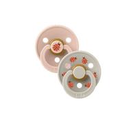 Sucette bébé - BIBS Studio Colour - Ronde - T3 - Caoutchouc naturel - Blush Mix - Pack de 2