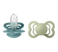 Bibs - Lot de 2 sucettes Supreme Silicone Taille 2 - Island Sea / Sage