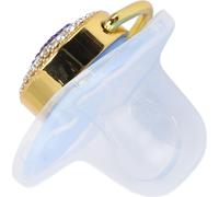Sucette bébé Coeur strass forme Dummy nourrisson Soother Mamelon doux et clair Bleu