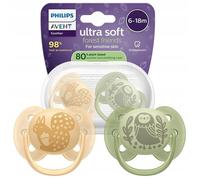 Philips Sucette Avent Ultra Soft 6-18 mois - 2 pièces