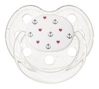 Sucette bébé physiologique ancres et coeurs (0-6 mois)