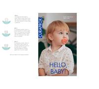 Sucette Curaprox Baby Taille 0 - Pour Nouveau-nés | Favorise Le Développement Naturel De La Mâchoire Et Du Palais | Sans Bpa, Bleu Clair | Fabriquée en Suisse