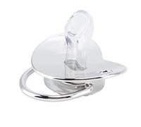 Sucette en silicone pour bébé, ensemble élégant d'attache-sucette Bling pour nouveau-né pour la décoration de photos à faire soi-même Argent M