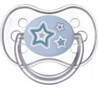 Sucette en silicone pour nouveau-né, 0-6 mois, Apaisante, Forme symétrique, Bleue, 1 pièce