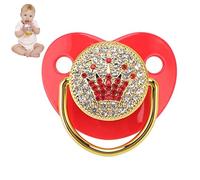 Sucette en Silicone pour nouveau-né, adaptée au spectacle de bébé, pour nouveau-né, adapté aux bébés âgés de 6 à 18 mois (Red)