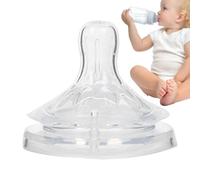 Sucette En Silicone, Sucette En Silicone Pour Tout-petits - Sucette En Silicone Pour Biberon De Lait Pour Tout-petit,Accessoires De Bouteille De Lait De Conception De Grand Diamètre Pour Voyage, Pique